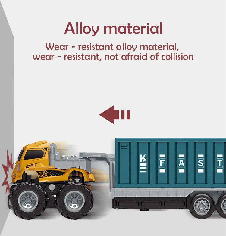 Wholesale Transport Car Diecast Small Alloy Miniature Die Cast Model Metal Trucks