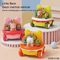 Wholesale Friction Funny Cartoon Construction Mini Car Small Plastic Toy Set for Child