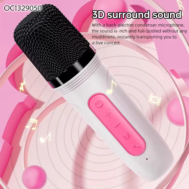 Wholesale Battery Operated Handheld Electronic Portable Speaker Kids Musical Wireless Karaoke Microphone