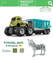 Wholesale Animal Horse Transport Diecast Truck Car Metal Car Models Toy