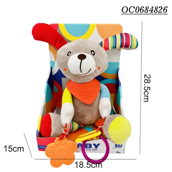 Wholesale Stuffed Bed Bell Hanging Plush Doll Sensory Toys Doll for Babies
