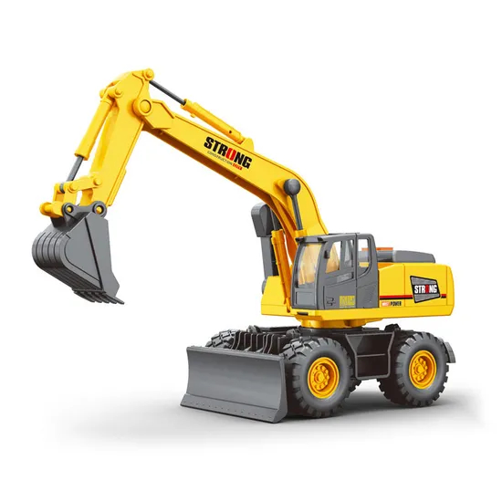 Wholesale 1: 14 Scale Mini Kids Plastic Toy Car Construction Friction Truck Model with Light and Sound
