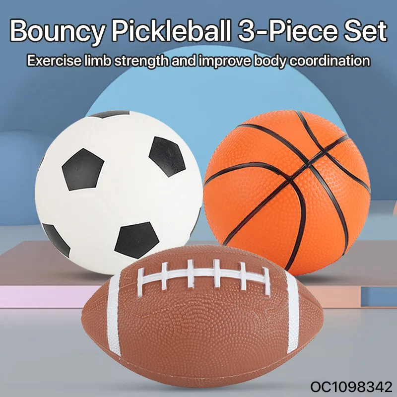 Wholesale Inflatable 3 Styles Outdoor Soccer Football Basketballball Toy Balls for Kids
