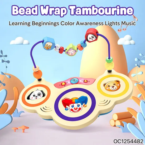 Wholesale Children Education Electric Musical Light Musical Instrument Hand Clapping Drum