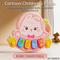 Wholesale Montessori Educational Children's Cartoon Animal Musical Rabbit Pink Digital Keyboard Electronic Piano for Baby
