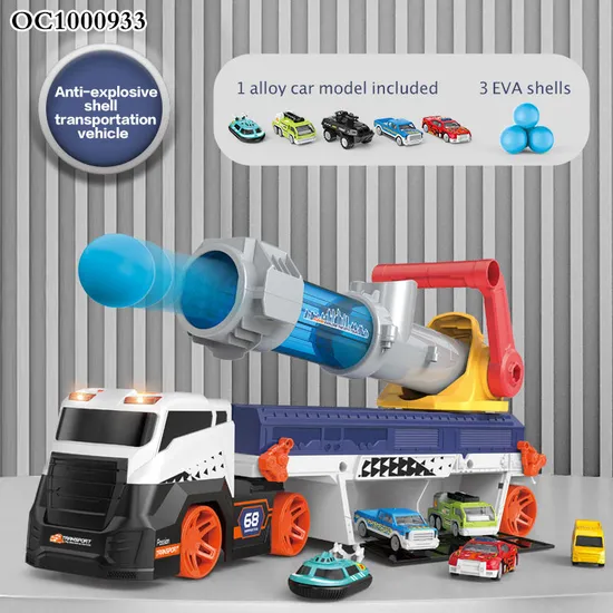 Wholesale Gun Car Transport Trucks Alloy Toy Diecast Mini Metal Model Cars Toy