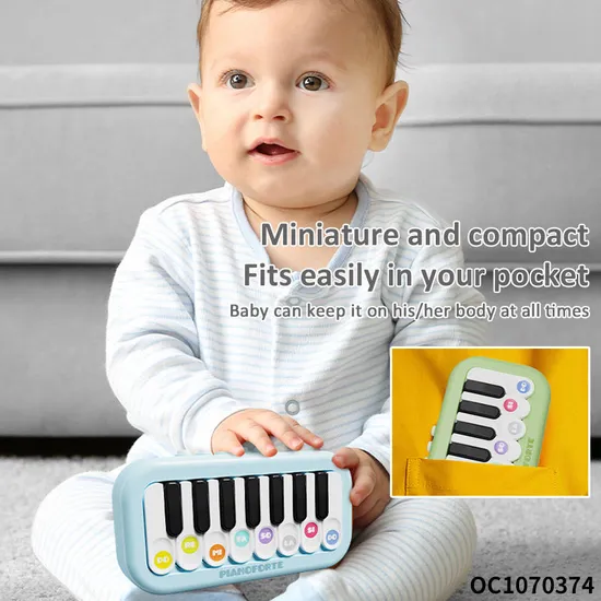 Wholesale Child Interactive Sensory Toys Electric Piano Musical Instruments Light-up Keyboard Toy for Baby