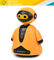 Wholesale Educational Plastic Intelligent Battery Operated Inductive Small Security Robot for Kids