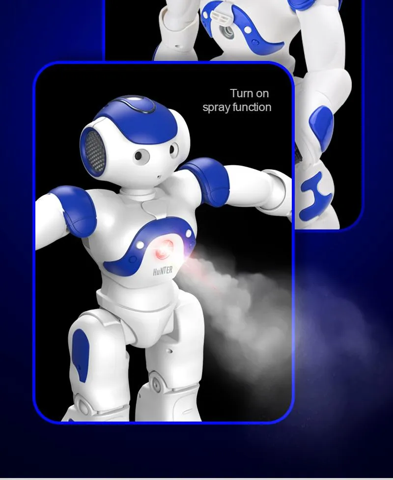Wholesale Remote-Controlled Toy New RC Dancing Robots for Kids with Music and Light