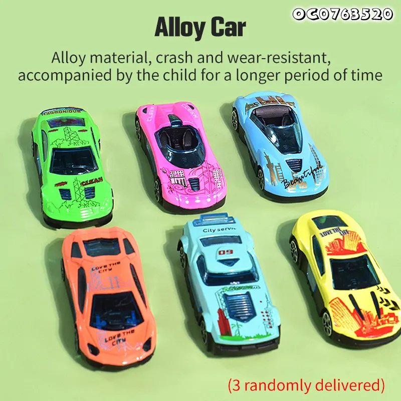 Wholesale Diecast Foldable Trucks Dinosaur Racing Rail Car Funny Track Alloy Car PVC Dinosaur Toys Set