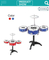 Wholesale Quality Outdoor Kids Toy Musical Instruments Drums Set