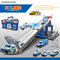 Cartoon City Track Parking Lot Toy Alloy Pull Back Car Role Play House Plastic Railway Racing Car Toys