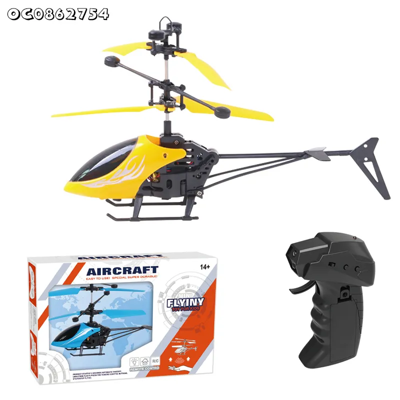 Wholesale Mini LED RC Small Remote Control Hand Gesture Flying Toys Helicopter with Light
