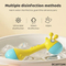 Custom Cartoon Giraffe Roly Poly Toy Plastic Shaker Sand Hammer with Bell Sound Cheap Musical Noise Maker Rattle Toy for Baby