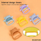 Anti Dropping Non-Toxic Wrist Hand Shake Animal Bear Shape BPA Free Rattle Sensory Teething Toy for Baby 3-12month Age