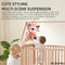 Wholesale Custom Sensory Animal Plush Hanging Baby Bunny Cat Soft Cognitive Sleeping Toy Stuffed Doll