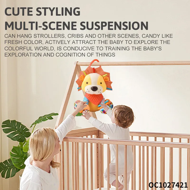 Wholesale Plush Lion Soft Sleeping Big Eyes Long Baby Electronic Pet Toy