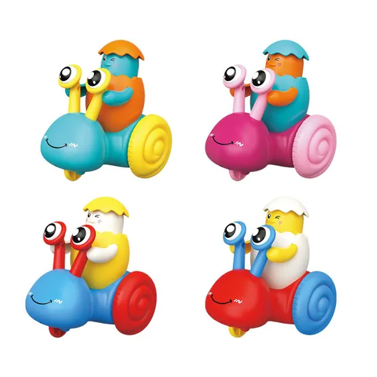 Wholesale Children Baby Educational Plastic Press and Go Animal Cartoon Car Toy for Sale