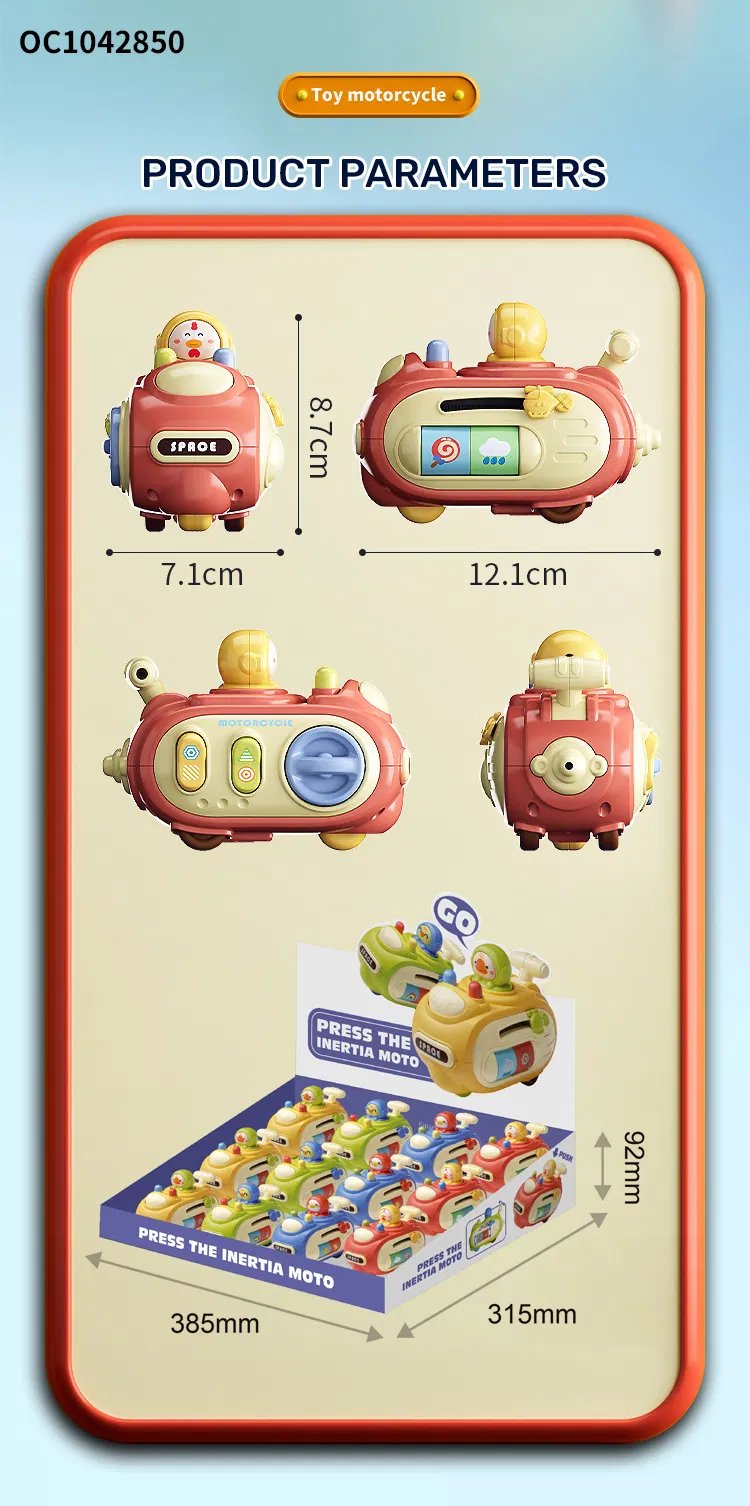 Wholesale Plastic Cute Child Mini Press and Go Cartoon Kids Mini Toy for Babies