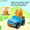 Wholesale Plastic Children Mini Novelty Toys Promotion Baby Press and Go Mini Funny Cartoon Animal Toys Car