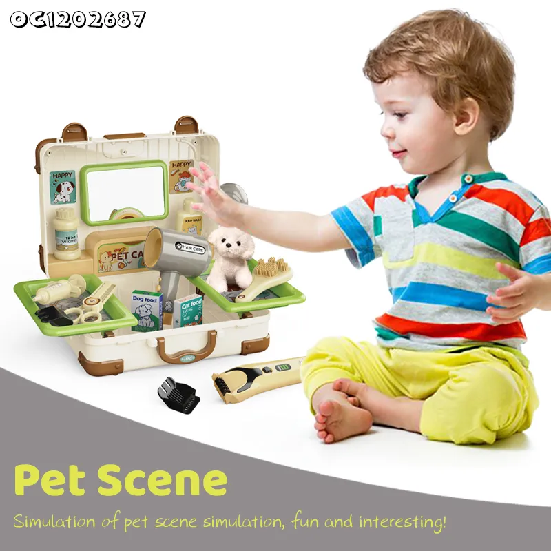 Wholesale Educational Dog Plush Pet Pretend Children's House Play Gift Set