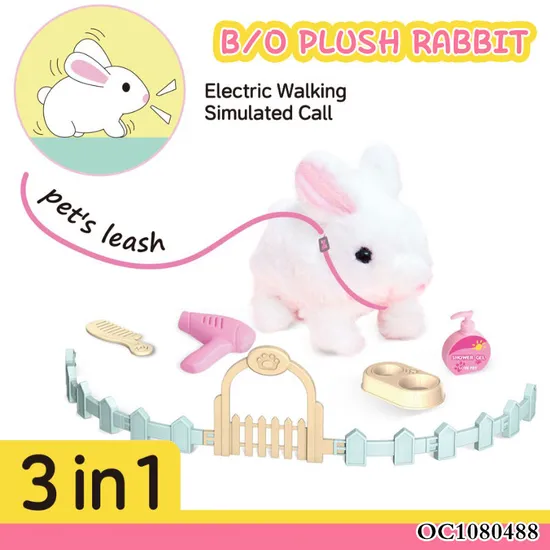 Wholesale Animal Plush Doll Pretend Play Kids Soft Long Ear Plush Bunny Rabbit Children's Custom Baby Toys for Girls