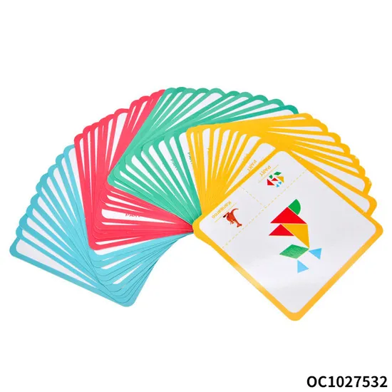Wooden 3D Geometric Shape Jigsaw Puzzles Educational Gift Toys for Learning Intellectual Development and Creativity Matching Cards