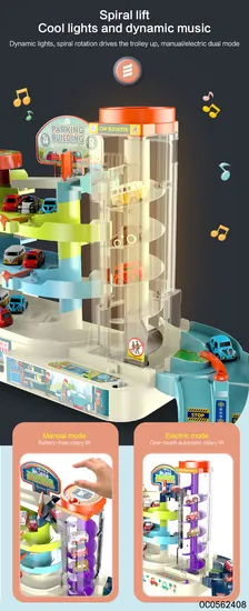 Kids Board Games Table Race Track Electric Car Parking Lot Park Play Adventure Toy
