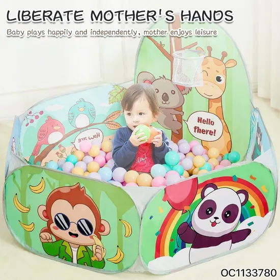 Wholesale Indoor Family Child Cartoon Animals Design Portable Foldable Pop up Play Tent for Kids