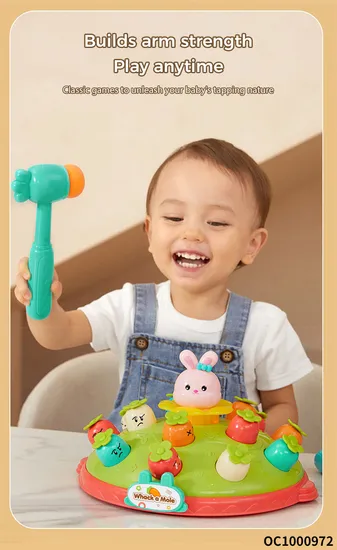 Wholesale Interactive Electronic Hammer Cartoon Whack a Mole Electronic Toy Family Board Game