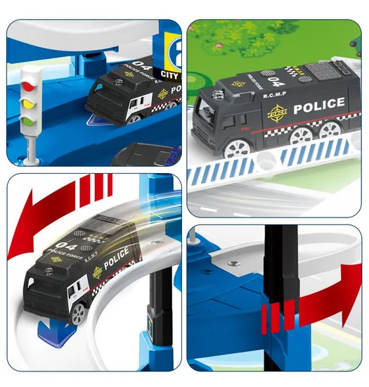 Multi Floors Track Parking Lot Toys Games Popular Toy with Battery Powered Car
