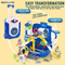2in1 Trolley Suitcase Electronic Parking Lot Luxury Play Set Car Toys with Mini Alloy Diecast Car Model