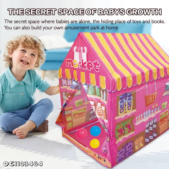 Wholesale Funny Kids Playhouse Children Tent Indoor Baby Folding Ocean Ball Pool Plastic Playhouse