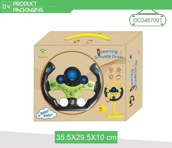 Baby Steering Wheel Stand Racing Interactive Electronic Game Toy for Kids