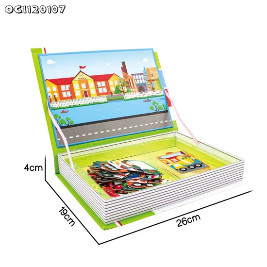 Wooden Fun Learning Educational Floor Cartoon Traffic Jigsaw Puzzles Car Kids Toys for Children