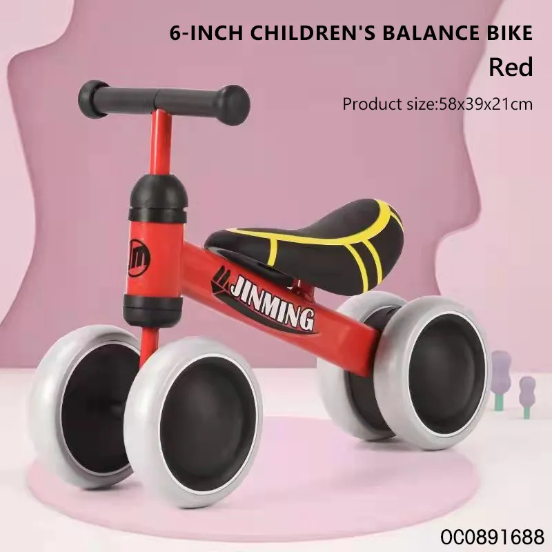 Wholesale Mini Children 4 Wheel Foot Push Mini Baby Balance Bike Ride on Car for Baby and Kids