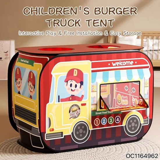 Wholesale Indoor Funny Children Pop up House Pretend Play Fast Food Kids Play Tent Playhouse