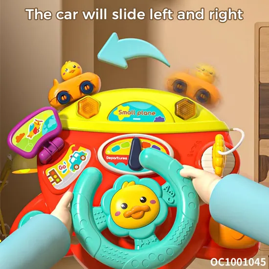 Baby Children Sensory Educational Electronics Steering Wheel Toys with Light and Music