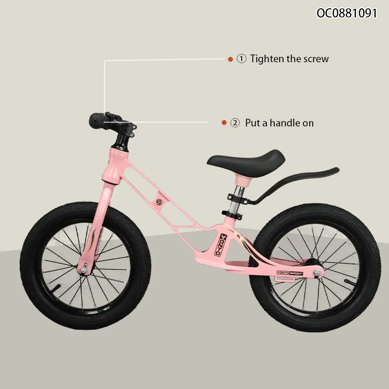 Wholesale Pink Alloy Children Kids Balance Bike Bicycle Ride on Car