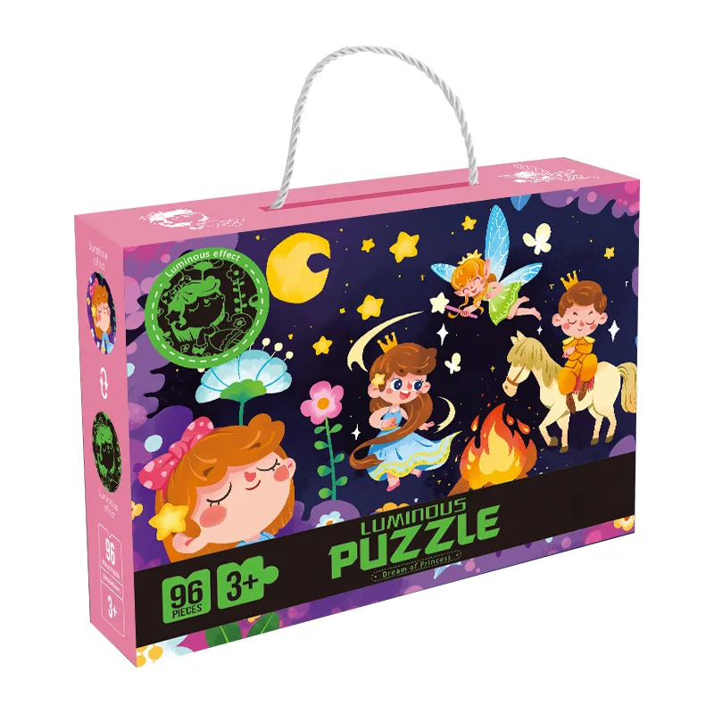 Development Brain Puzzle Toys Wholesale Glow in The Dark Customised Jigsaw Puzzle Toy