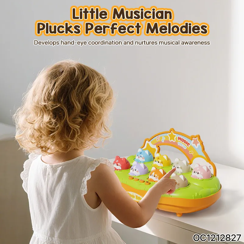 Wholesale Montessori Funny Creative Interactive Cartoon Hammer Whack a Mole Electronic Board Games Toys for Children with Music