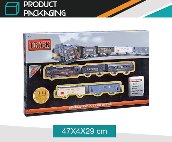 Kids Favour Birthday Gift 5 Carriages Scrap Train Rail Cheap Electric Cars Toys for Sale