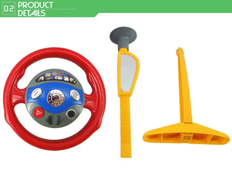 Custom Classic Electronic Intelligence Driver Kids Battery Toy Steering Wheel Game