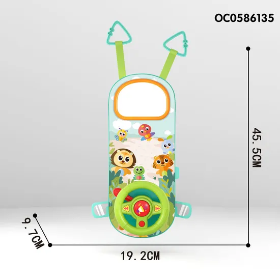 Interactive Montessori Baby Kids Plastic Electrical Children Educational Steering Wheel Toy