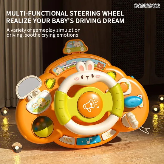 Montessori Custom Classic Interesting Kids Electronic Toys Steering Wheel Games for Baby