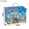 Sea Animals Design Colorful Cardboard Jigsaw Puzzles Printing Kids Toys Cartoon Small Puzzles Toy for Brain Development Game