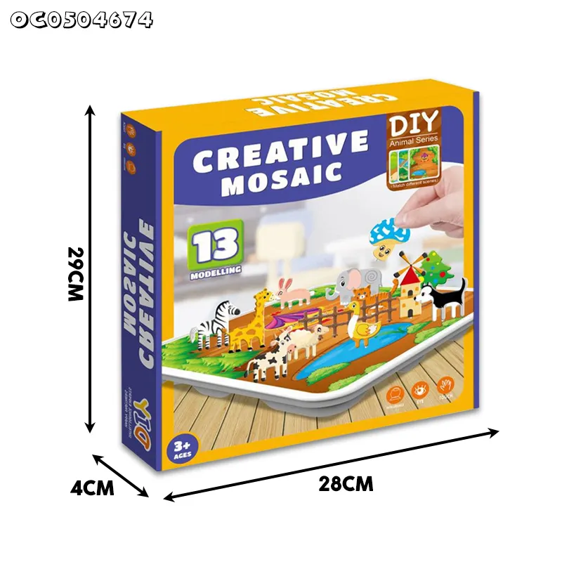 Cheap Small Jigsaw Puzzles 3D Farm Animal Shape Puzzle Toys Bulk Board Game Cognitive Montessori Early Education Toy for Kids Sale