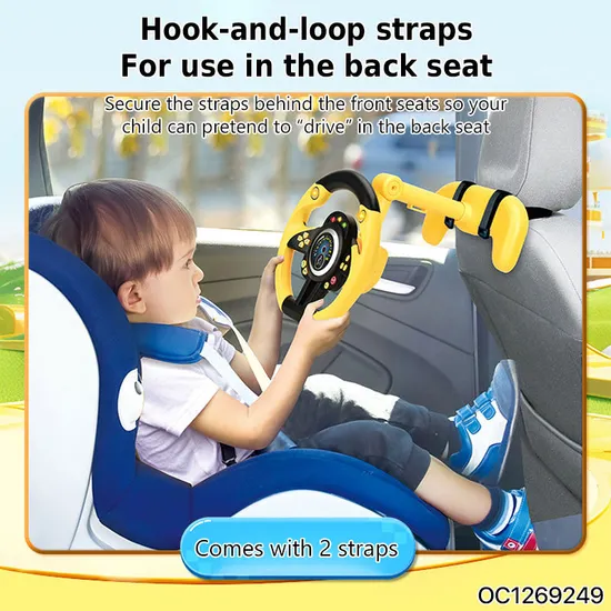 4 Colors Kids Children Electric Interactive Musical Racing Plastic Adventure Steering Wheel Toy for Kids
