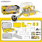 Catapult Racing Car Track DIY Adventure Toy Simulation Gas Pump Kids Pretend Play Game Mini Plastic Electric Gas Station Toy