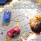 Educational DIY Assembling Electric Slot Train Toys Puzzle Jigsaw Rail Car Toy 4 Theme Kids Puzzle Racer Track Set Toy